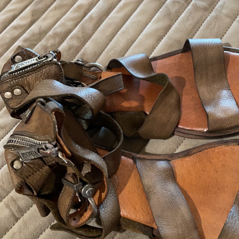 Sandles, bootstyle, size 40, vintage look